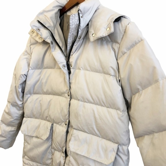 BOGNER Fire & Ice Quilted Puffer Down Hooded Jacket Size Medium in Silver Gray - Picture 6 of 13